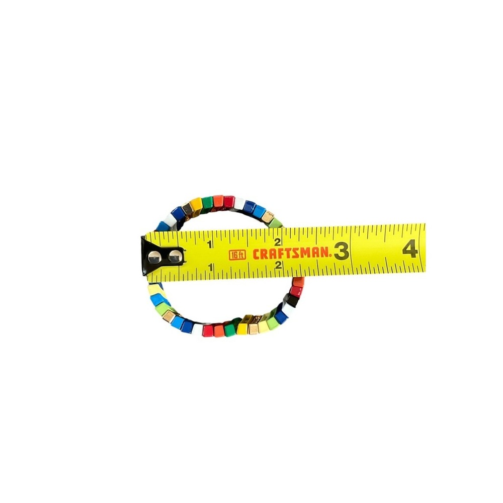 Stackable Stretch Bracelet Multicolored Colorful - Picture 5 of 5